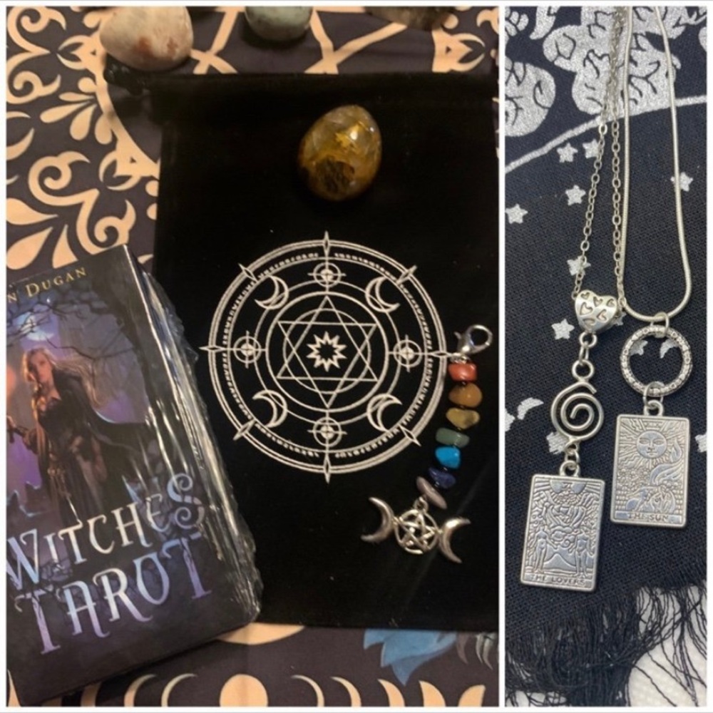 Witch’s Tarot Deck w 12-Item DELUXE BUNDLE! ADD A TAROT CLOTH $5! A $125 Value!